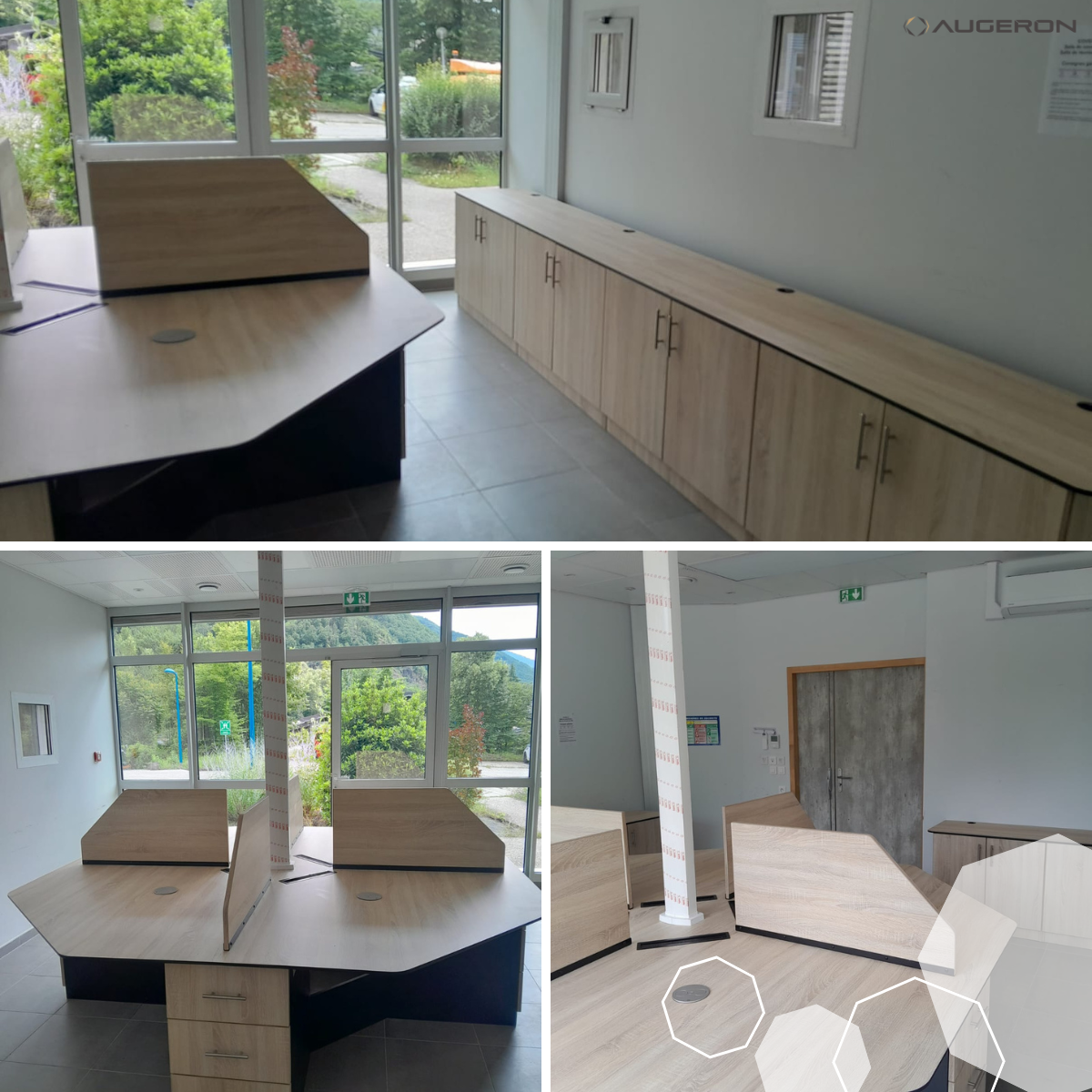Bureaux techniques sur mesure installés pour les équipes de gestion routière par Augeron